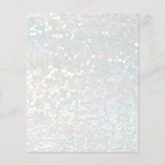 elegant faux sparkle effect schoonheidssalon flyer (Achterkant)