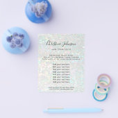 elegant faux sparkle effect schoonheidssalon flyer (Enkel)