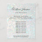 elegant faux sparkle effect schoonheidssalon flyer (Voorkant)