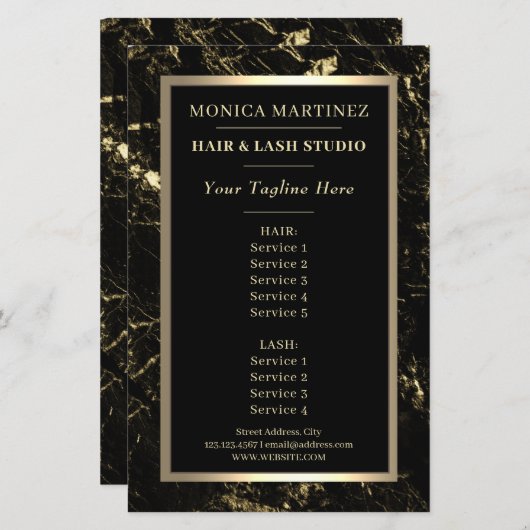 Elegant faux steen marmer textuur (Voorkant / Achterkant)