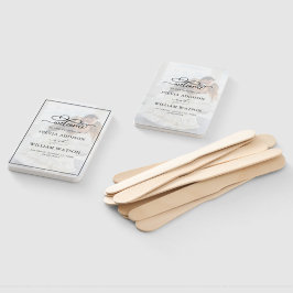 Elegant Faux Vellum Effect Overlay Foto bruiloft Handwaaier