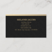 elegant faux visitekaartjes voor goud- en evenemen (Achterkant)