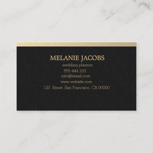 elegant faux visitekaartjes voor goud- en evenemen (Achterkant)