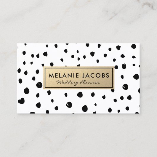 elegant faux visitekaartjes voor goud- en evenemen (Voorkant)