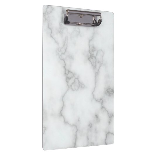 Elegant Faux White Marble Klembord (Rechts)