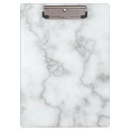Elegant Faux White Marble Klembord