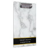 Elegant Faux White Marble Professional Klembord (Rechts)