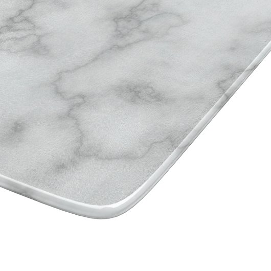 Elegant Faux White Marble Snijplank (Hoek)
