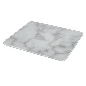 Elegant Faux White Marble Snijplank (Hoek)
