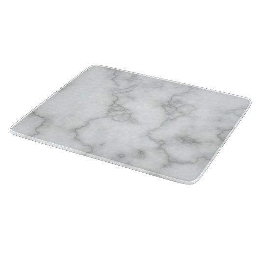 Elegant Faux White Marble Snijplank (Hoek)