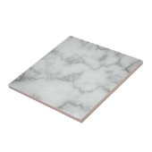 Elegant Faux White Marble Tegeltje (Zijkant)
