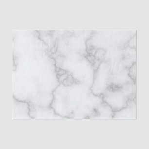 Elegant Faux White Marble Tissuepapier