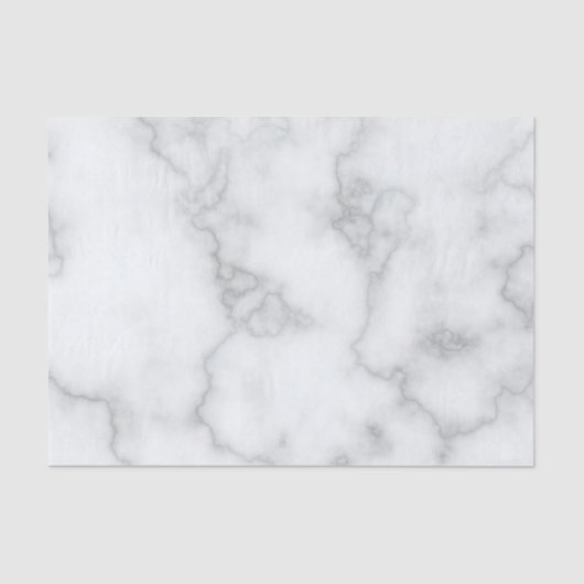 Elegant Faux White Marble Tissuepapier (Voorkant)