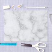 Elegant Faux White Marble Tissuepapier (Craft)