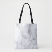 Elegant Faux White Marble Tote Bag (Voorkant)