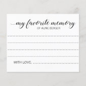 Elegant favoriet geheugen van liefste één begrafen (Voorkant)