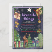 Elegant Favorite Things Gift Exchange I Night Sky  Kaart (Voorkant)