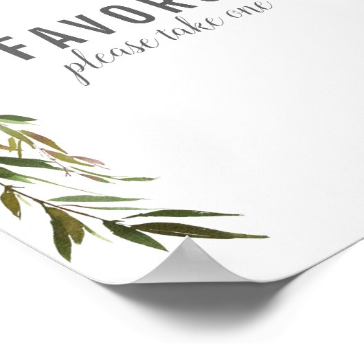 Elegant Favors Table Roos Baby Sprinkle Shower Poster (Hoek)