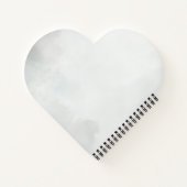 Elegant Feather Floral Watercolour  notebook  Notitieboek (Achterkant)