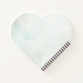 Elegant Feather Floral Watercolour  notebook  Notitieboek (Achterkant)