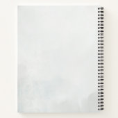 Elegant Feather Floral Watercolour  notebook  Notitieboek (Achterkant)