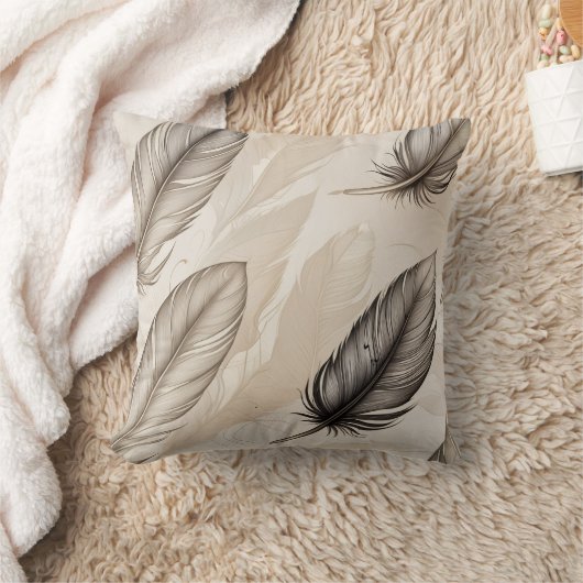 Elegant Feathers Pillow Kussen (Deken)
