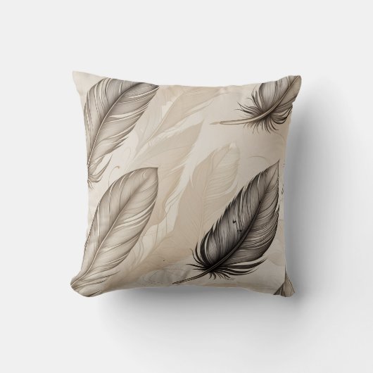 Elegant Feathers Pillow Kussen (Voorkant)