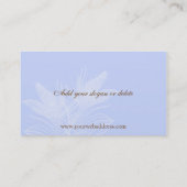 Elegant Feathers Visitekaartjes (Achterkant)