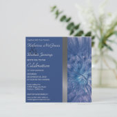 Elegant Feathers Wedding Invitation Kaart (Staand voorkant)