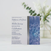 Elegant Feathers Wedding Invitation Kaart (Staand voorkant)