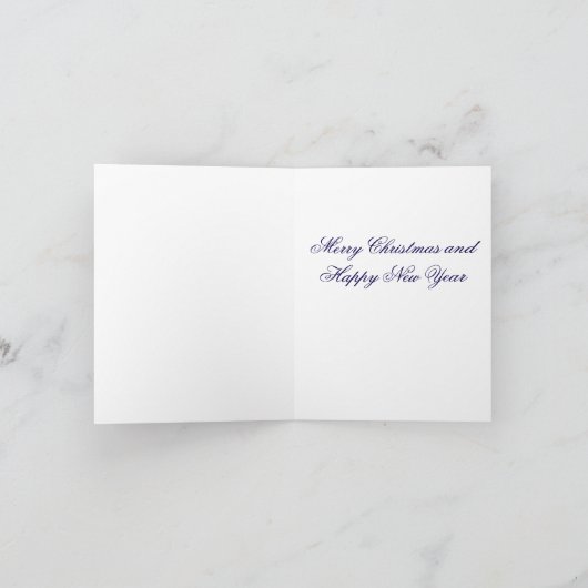 Elegant feest feestdagen kaart (Binnen)