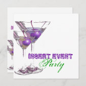 Elegant feest stijlvolle gelegenheid AANPASSEN Kaart (Voorkant / Achterkant)