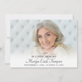 Elegant feest van de foto's van het leven kaart (Achterkant)