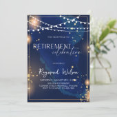 Elegant feest van het pensioen kaart (Staand voorkant)