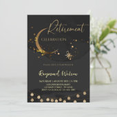 Elegant feest van het pensioen kaart (Staand voorkant)