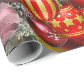 Elegant feestdagen met gouden kerstversieringen cadeaupapier (Rol Hoek)