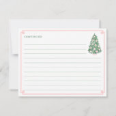 Elegant Feestdagen Roze Groen Advies voor bruid Ka Kaart (Achterkant)