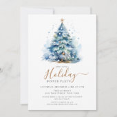 Elegant feestelijk feestelijk diner kaart (Voorkant)