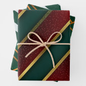 Elegant feestelijk inpakpapier vel (In situ)