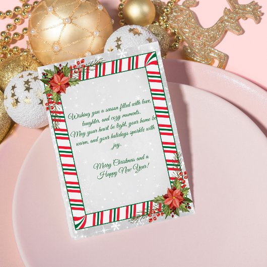 Elegant feestelijk kerst Wenskaart Feestdagenkaart