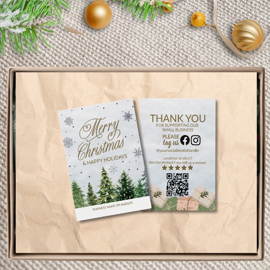 Elegant feestelijk vakantieseizoen Vrolijk kerstfe Visitekaartje