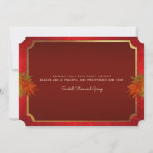 Elegant feestelijk zakelijk kerstfeest kaart (Achterkant)