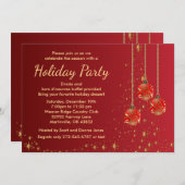 Elegant feestfeest kaart (Voorkant / Achterkant)