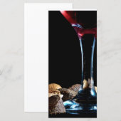 Elegant feestseizoen met wijnglas en noten (Voorkant / Achterkant)