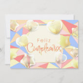 Elegant ¡Feliz cumpleaños! Spaanse verjaardag Kaart (Voorkant)