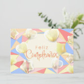 Elegant ¡Feliz cumpleaños! Spaanse verjaardag Kaart (Staand voorkant)