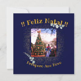 Elegant Feliz Natal e Próspero Ano Portugees