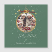 Elegant Feliz Natal e Próspero Ano Portugees (Voorkant)