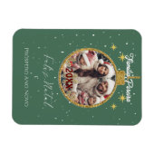 Elegant Feliz Natal e Próspero Ano Portugees Magneet (Horizontaal)