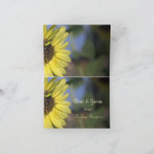 Elegant, felle zonnebloem met zonnebloem bedankkaart (Binnen)